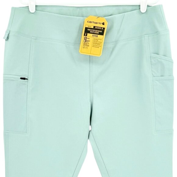 Carhartt Womens Force Fitted Lightweight Green Utility Legging Sz XL (16-18) NWT - Picture 3 of 12